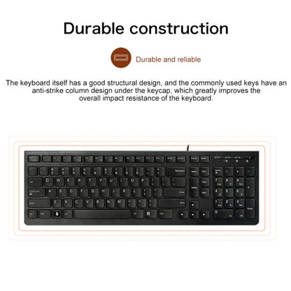 Lenovo K5819 Office Simple Ultra-thin Wired Keyboard