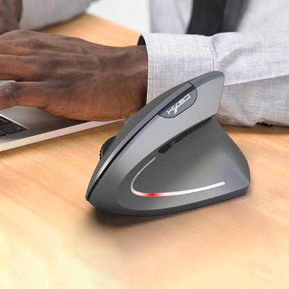 HXSJ T29 Bluetooth 3.0 bezvadu Bluetooth pele ar 6 taustiņiem, 2400 DPI, regulējama ergonomika, optiskā vertikālā pele