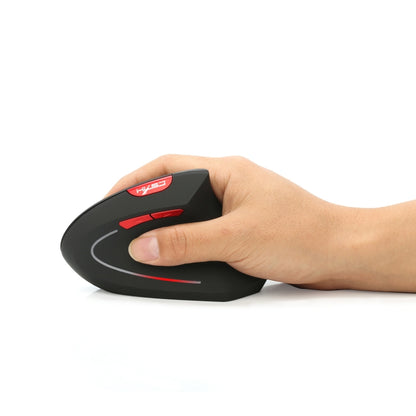 HXSJ T29 Bluetooth 3.0 bezvadu Bluetooth pele ar 6 taustiņiem, 2400 DPI, regulējama ergonomika, optiskā vertikālā pele
