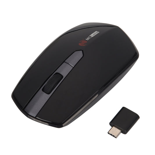 MCSaite MC-369AG USB-C / Type-C 1600DPI Trīs ātrumu regulējama bezvadu optiskā pele ar 4 pogām