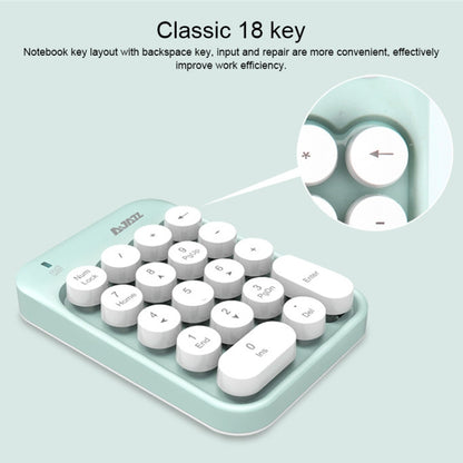 Ajazz AK18 2.4G Mini Wireless Mixed Color Keys Numeric Keyboard