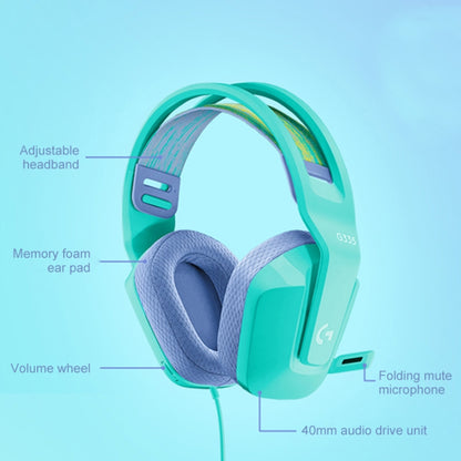 Складная проводная игровая гарнитура Logitech G335 с микрофоном