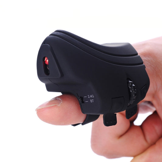 GM306DM Bluetooth + 2,4 GHz divu režīmu Lazy Finger Ring Mouse uzlādējama bezvadu pele