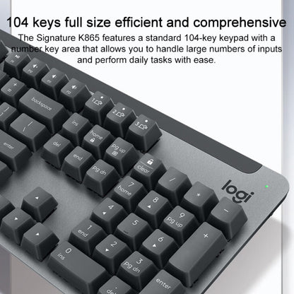 Беспроводная механическая клавиатура Logitech K865 с 104 клавишами и Bluetooth, красная рукоятка