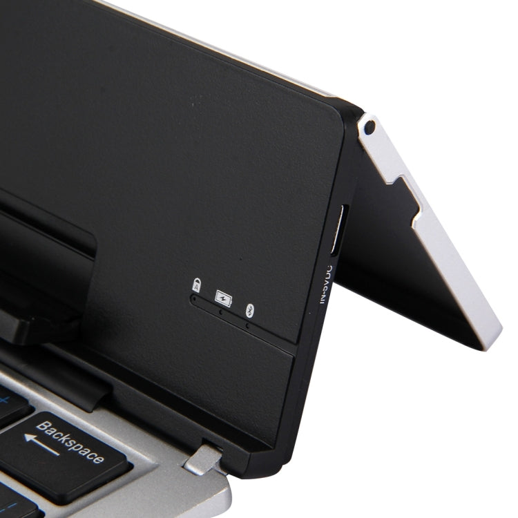 F18 Ultra-slim Rechargeable Foldable 58 Keys Bluetooth Wireless Keyboard with Holder