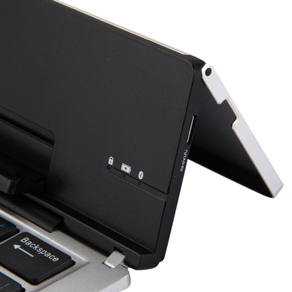 F18 Ultra-slim Rechargeable Foldable 58 Keys Bluetooth Wireless Keyboard with Holder