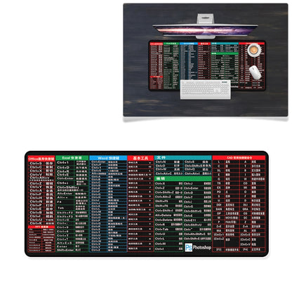 YINDIAO Large Rubber Mouse Pad Anti-skid Gaming Office Desk Pad Keyboard Mat, Size: 800x300mm (Universe)