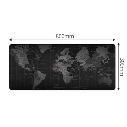 YINDIAO Large Rubber Mouse Pad Anti-skid Gaming Office Desk Pad Keyboard Mat, Size: 800x300mm (Universe)
