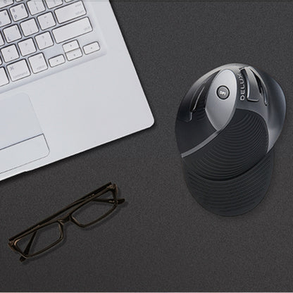 DELUX M618GX Wireless Ergonomic Vertical Mouse 1600DPI Optical Mouse