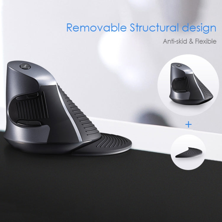 DELUX M618GX Wireless Ergonomic Vertical Mouse 1600DPI Optical Mouse