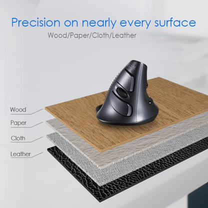 DELUX M618GX Wireless Ergonomic Vertical Mouse 1600DPI Optical Mouse