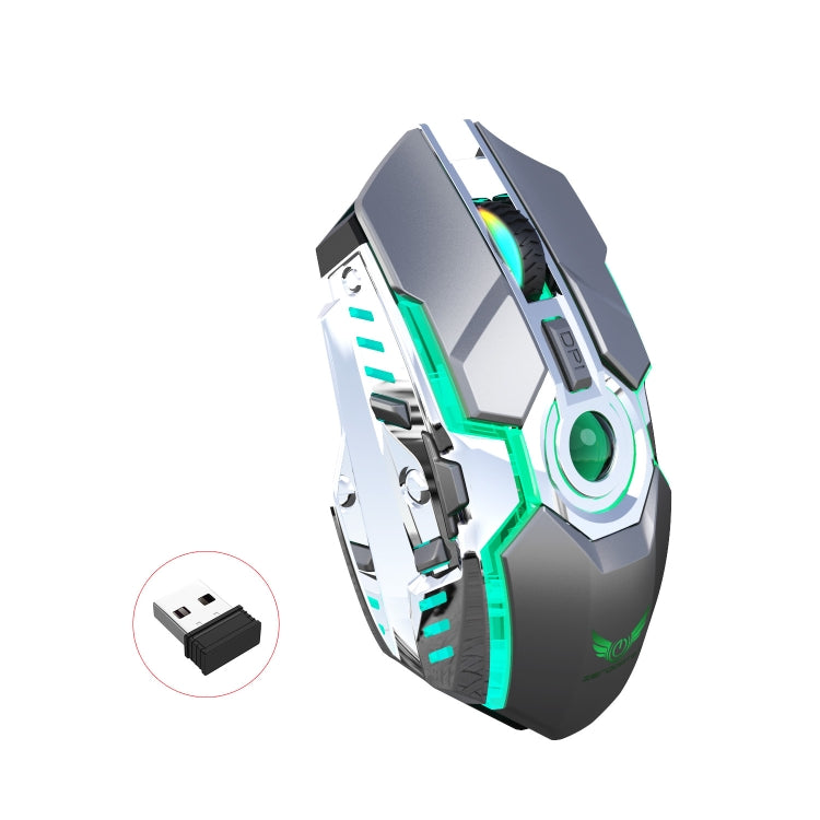 ZERODATE T30 2,4 ГГц 2400 точек на дюйм, трехскоростная регулируемая RGB-подсветка, беспроводная оптическая мышь