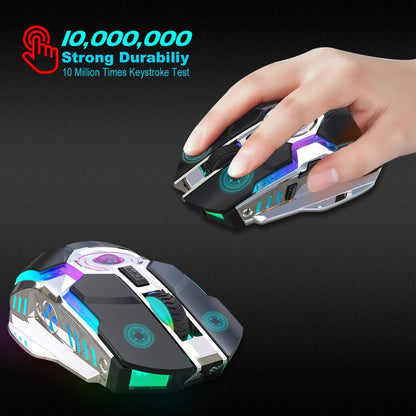ZERODATE T30 2,4 ГГц 2400 точек на дюйм, трехскоростная регулируемая RGB-подсветка, беспроводная оптическая мышь