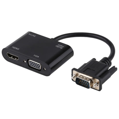 2 в 1 VGA - HDMI + VGA 15-контактный HDTV-адаптер-конвертер со звуком