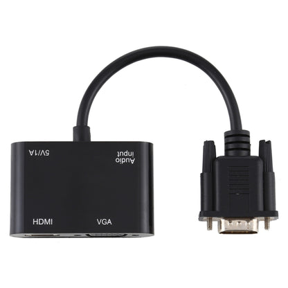 2 в 1 VGA - HDMI + VGA 15-контактный HDTV-адаптер-конвертер со звуком