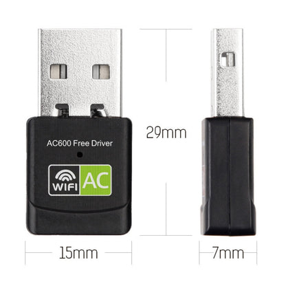 Двухдиапазонный USB-WIFI-адаптер переменного тока 600 Мбит/с