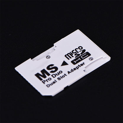 Адаптер CR-5400 с двумя слотами Micro SDHC(TF) на MS PRO Duo, общая поддерживаемая емкость: 64 ГБ