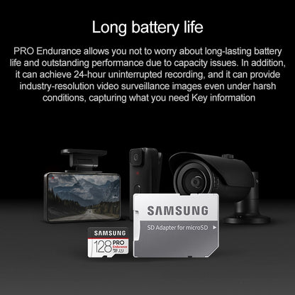 Original Samsung Pro Endurance 128GB Video Surveillance Micro SD Memory Card