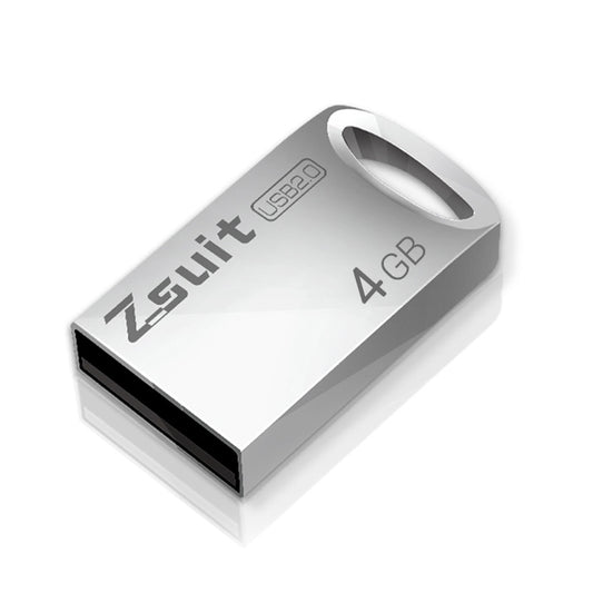 Zsuit 4GB USB 2.0 Mini metāla gredzena formas USB zibatmiņas disks