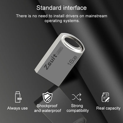 USB-флеш-накопитель Zsuit 16 ГБ USB 2.0 в форме металлического кольца