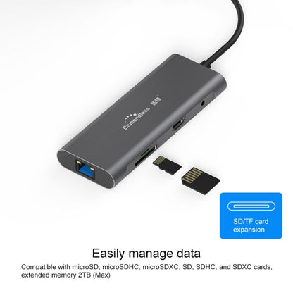 Многофункциональная док-станция расширения Blueendless 9 в 1 Type-C / USB-C HUB