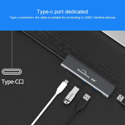 Blueendless 4 в 1 многофункциональная док-станция расширения Type-C / USB-C на HDMI + PD + Dual USB 3.0 HUB