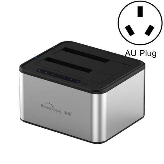 Док-станция для жёстких дисков Blueendless 2,5/3,5 дюйма SATA USB 3.0 с двумя отсеками и функцией автономного копирования