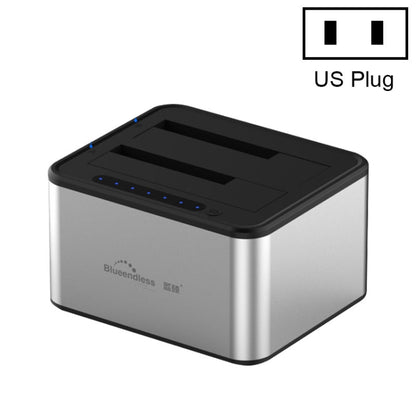 Док-станция для жёстких дисков Blueendless 2,5/3,5 дюйма SATA USB 3.0 с двумя отсеками и функцией автономного копирования