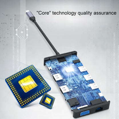 Многофункциональная док-станция расширения Blueendless 12 в 1 Type-C / USB-C HUB
