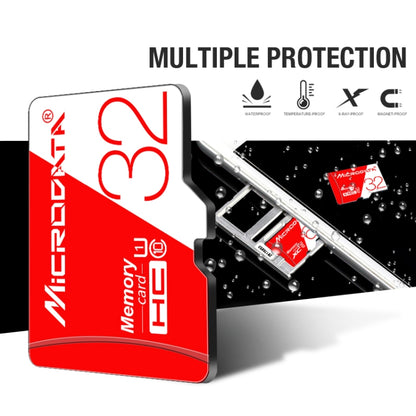 Карта памяти Microdata 16 ГБ высокоскоростная U1 красно-белая TF (Micro SD)