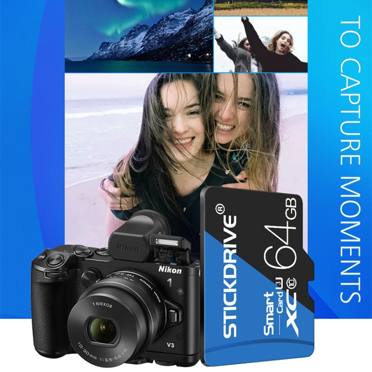 Карта памяти STICKDRIVE 128 ГБ High Speed ​​U3 Blue and Black TF (Micro SD)