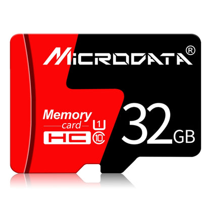 Карта памяти Microdata 32 ГБ U1 красно-черная TF (Micro SD)