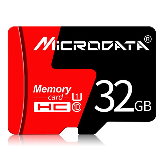 Карта памяти Microdata 32 ГБ U1 красно-черная TF (Micro SD)