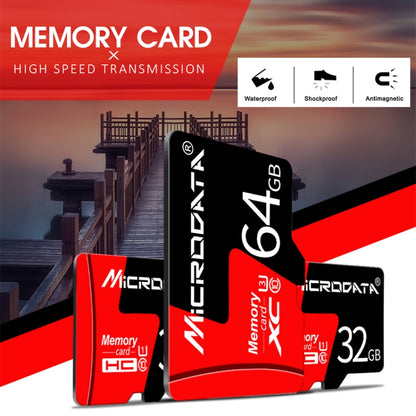 Карта памяти Microdata 32 ГБ U1 красно-черная TF (Micro SD)
