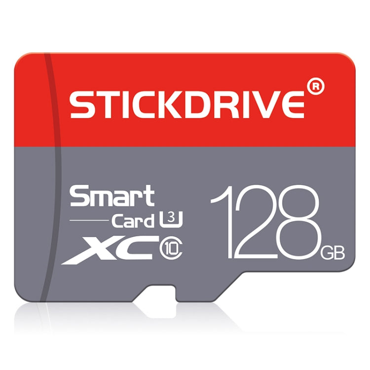 Карта памяти STICKDRIVE 128 ГБ U3, красная и серая, TF (Micro SD)