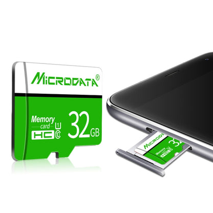 Карта памяти Microdata 16 ГБ U1 зелено-белая TF (Micro SD)