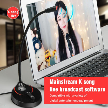 HXSJ F12 USB-микрофон для компьютера, сгибаемый на 360 градусов, без дисковода, длина кабеля: 2,2 м