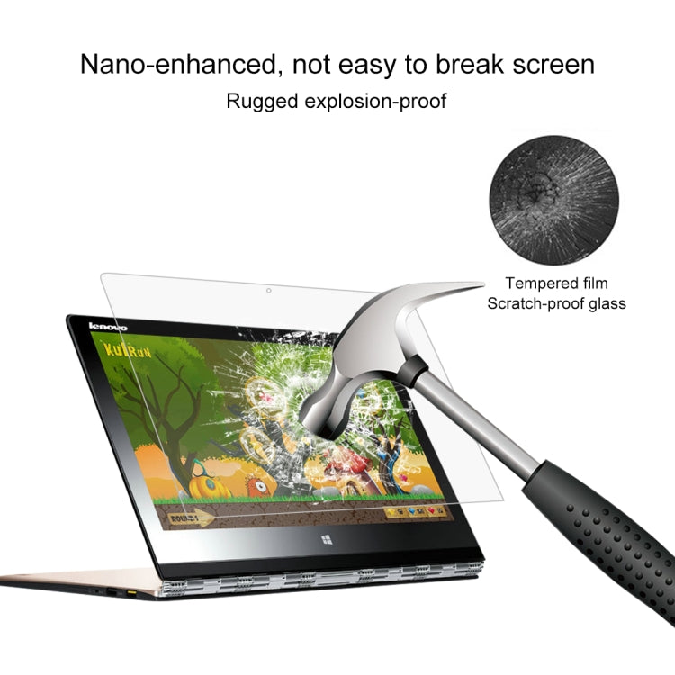 Закаленное стекло толщиной 0,4 мм и твердостью 9H для полного экрана Lenovo YOGA 3 Pro 13,3 дюйма