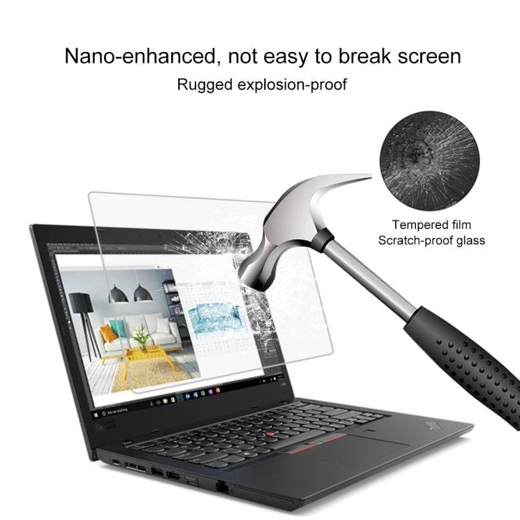 0.4mm 9H Surface Hardness Full Screen Tempered Glass Film for Lenovo ThinkPad L480 14 inch - Zyvoza.shop