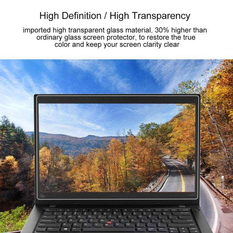 0.4mm 9H Surface Hardness Full Screen Tempered Glass Film for Lenovo ThinkPad L480 14 inch - Zyvoza.shop