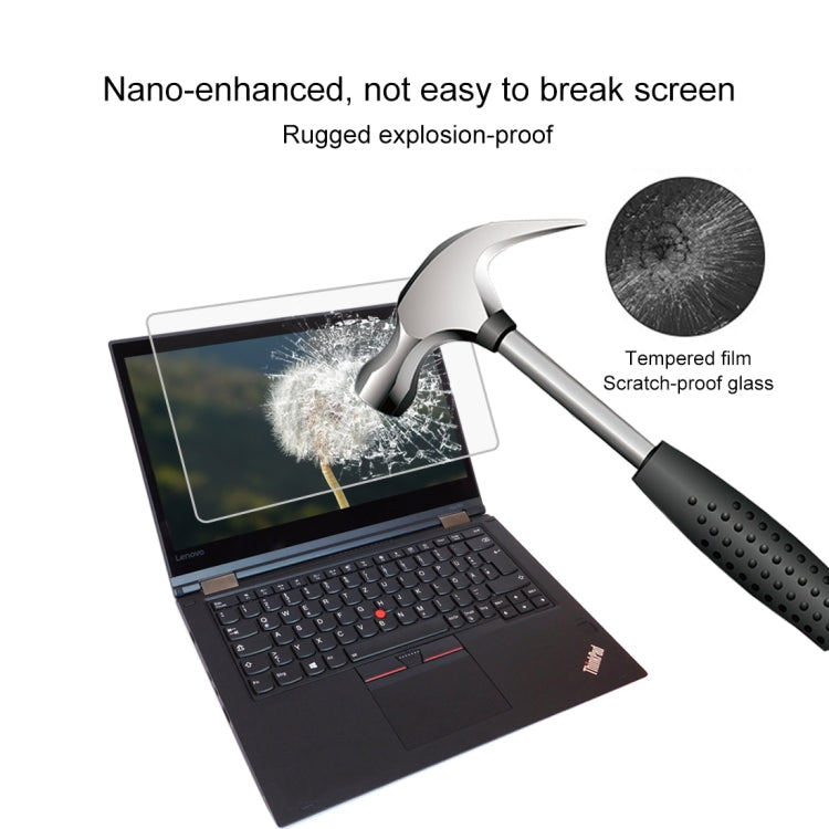 Закаленное стекло толщиной 0,4 мм и твердостью 9H для полного экрана Lenovo ThinkPad Yoga 370 13,3 дюйма