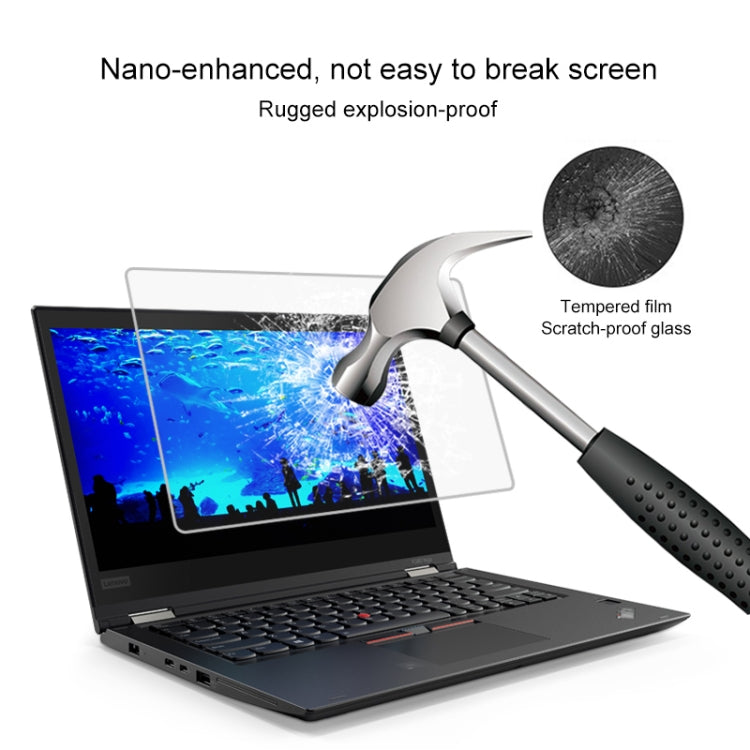 Закаленное стекло толщиной 0,4 мм и твердостью 9H для всего экрана Lenovo ThinkPad X380 Yoga 13,3 дюйма