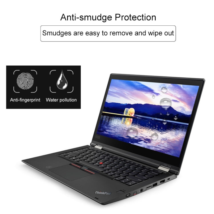 Закаленное стекло толщиной 0,4 мм и твердостью 9H для всего экрана Lenovo ThinkPad X380 Yoga 13,3 дюйма