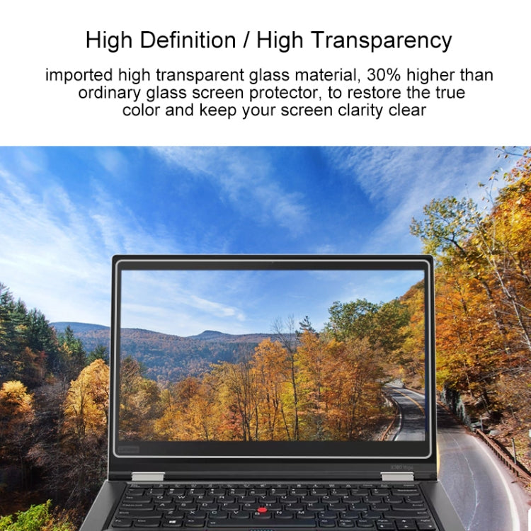 Закаленное стекло толщиной 0,4 мм и твердостью 9H для всего экрана Lenovo ThinkPad X380 Yoga 13,3 дюйма