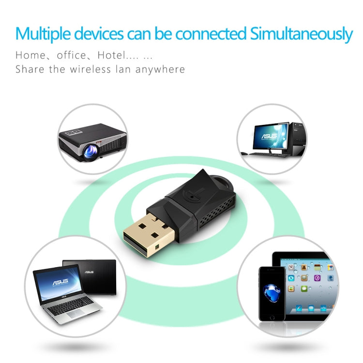 Беспроводной USB-адаптер WiFi Rocketek RT-WL3 300 Мбит/с 802.11 n/a/g