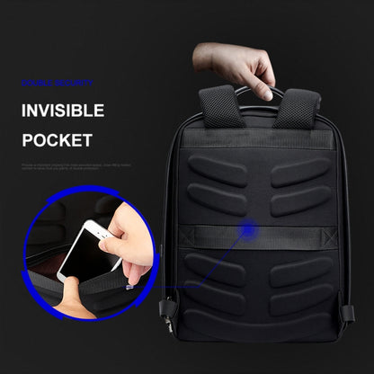 Bopai 751-006431 Business Waterproof Anti-theft Large Capacity Double Shoulder Bag,with USB Charging Port, Size: 27x16.5x40cm