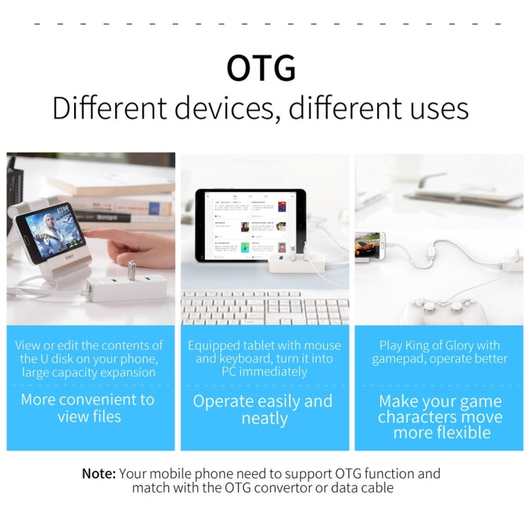 ORICO W5P-U3-30 настольный концентратор USB 3.0 на 4 порта с кабелем Micro USB 30 см