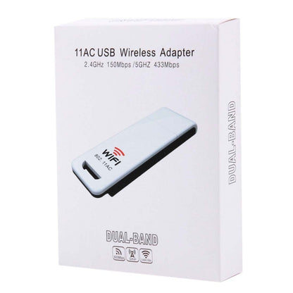 Двухдиапазонный беспроводной USB-адаптер WiFi 802.11ac с поддержкой 2,4 ГГц / 5 ГГц