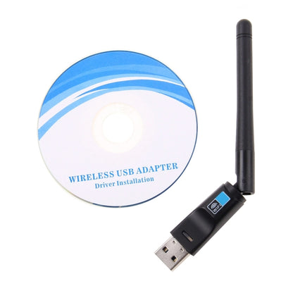 Беспроводной адаптер Bluetooth 4.0 + USB WiFi 2 в 1 со скоростью 150 Мбит/с и частотой 2,4 ГГц и внешней антенной 2D1
