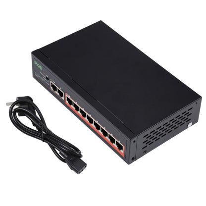 8 portu 10/100Mbps POE slēdzis IEEE802.3af barošanas avots Ethernet tīkla slēdzis IP kamerām, VoIP tālruņiem, piekļuves punktiem